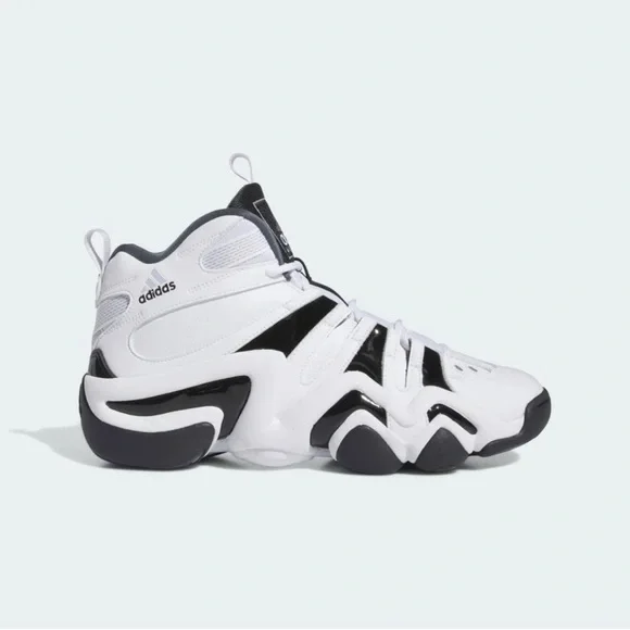 NIB Adidas Originals Men’s Crazy 8 Basketball Sneakers - White/Black Size 17 - Picture 1 of 5